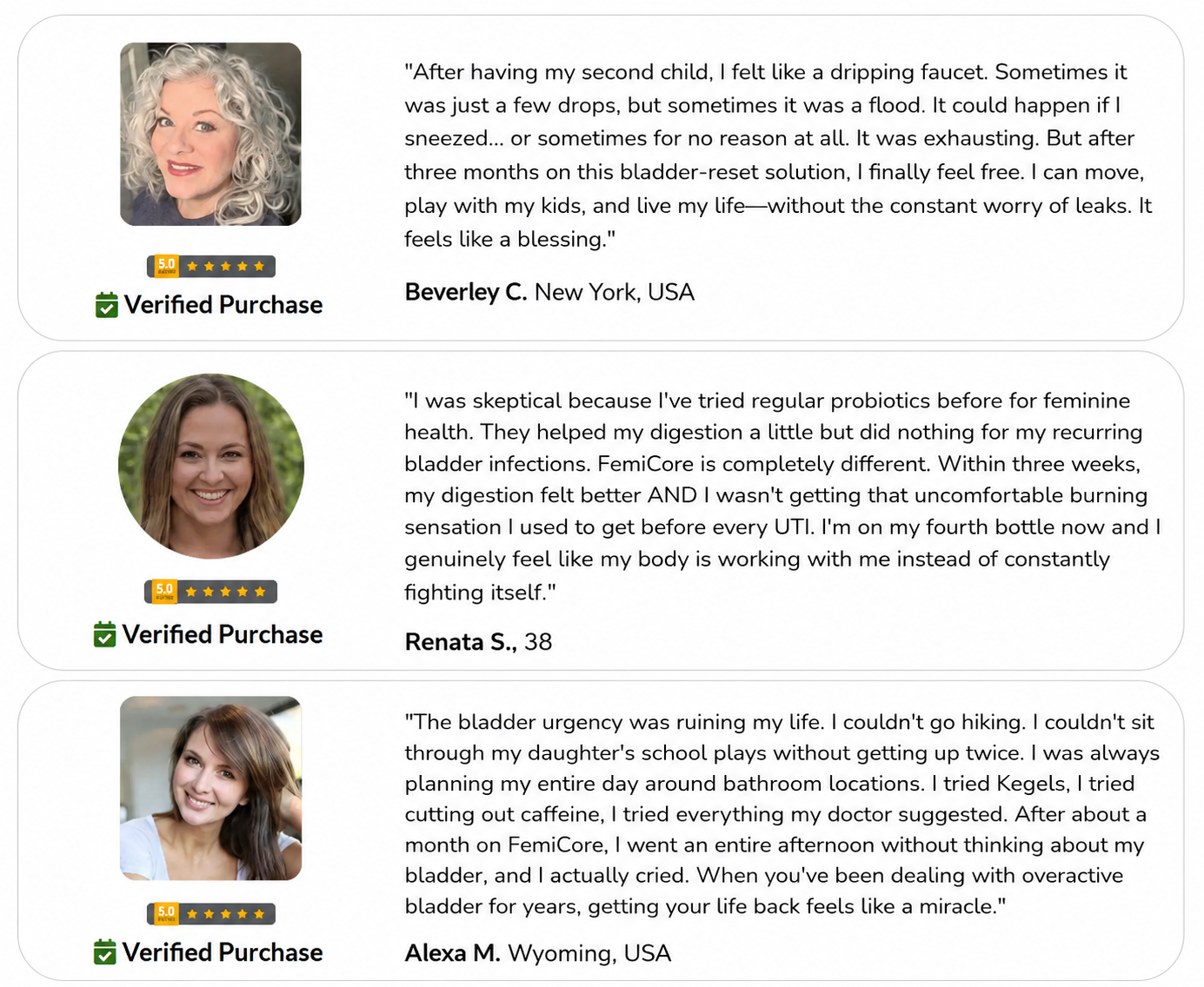 FemiCore customer reviews and ratings overview